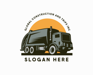 Cargo - Garbage Truck Rubbish Collector logo design