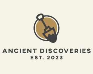 Archaeology - Construction Shovel Tool logo design