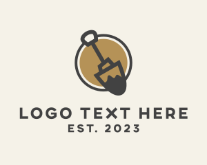Tool - Construction Shovel Tool logo design