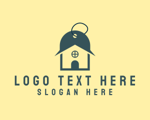 Airbnb - Price Tag House Real Estate logo design