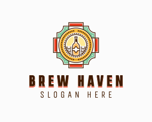 Beer Bottle Brewery logo design