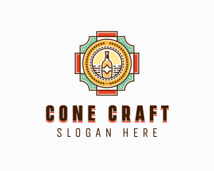 Beer Bottle Brewery logo design