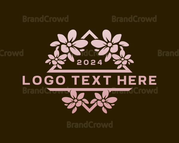 Organic Flower Shop Boutique Logo