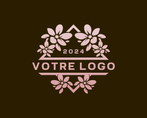 Organic Flower Shop Boutique Logo