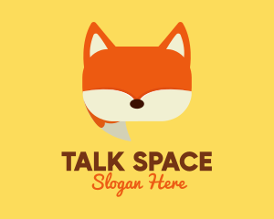 Conversation - Orange Fox Chat logo design