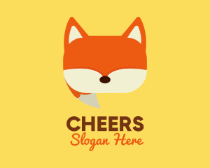 Conversation - Orange Fox Chat logo design