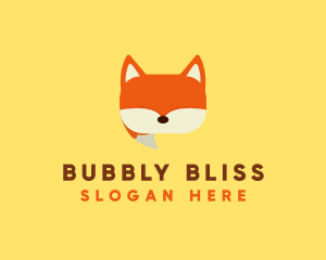 Orange Fox Chat logo design