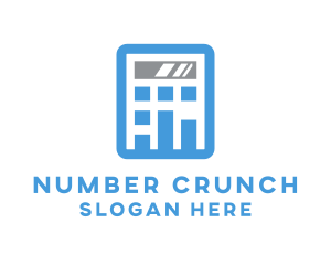 Data Calculator Accounting logo design