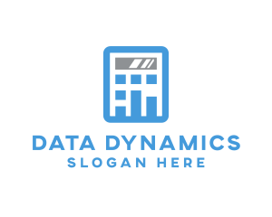 Data Calculator Accounting logo design