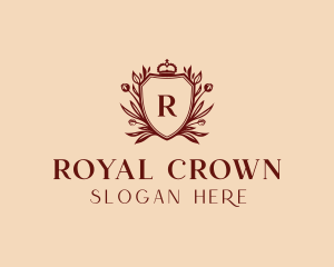 Hotel Crown Shield logo design