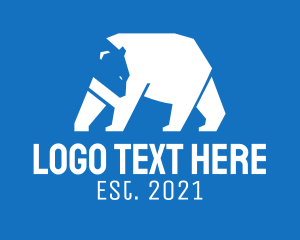 Predator - White Polar Bear logo design