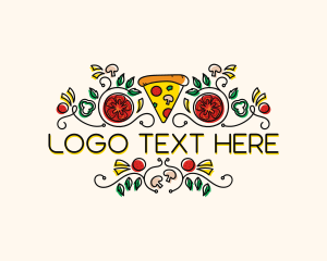 Caterer - Gourmet Pizza Restaurant logo design
