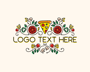 Pizza - Gourmet Pizza Restaurant logo design