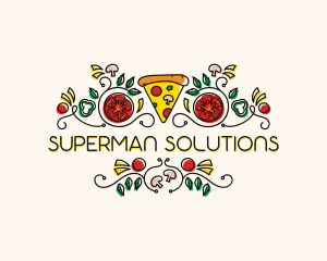 Gourmet Pizza Restaurant Logo