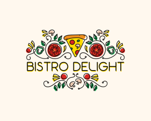 Gourmet Pizza Restaurant logo design