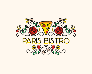 Gourmet Pizza Restaurant logo design