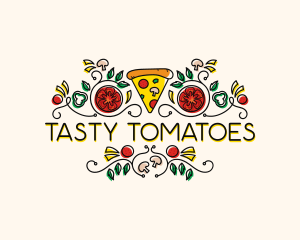 Gourmet Pizza Restaurant logo design