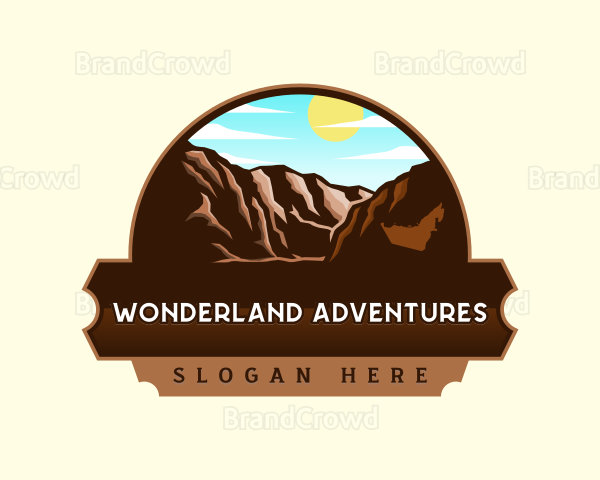 Hajar Mountains Scenery Logo