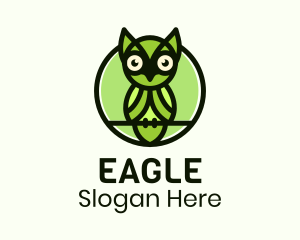Nature Perched Owl Logo