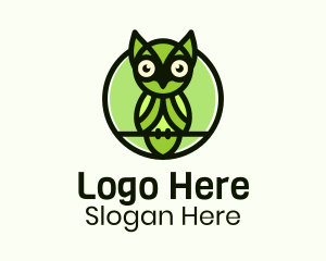 Nature Perched Owl Logo