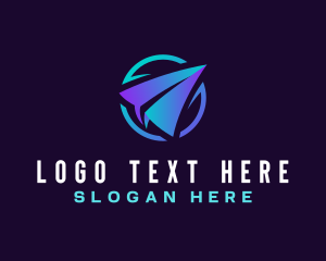 Distributor - Origami Airplane App logo design