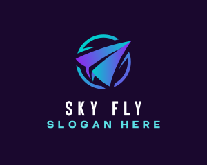 Origami Airplane App logo design