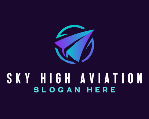 Origami Airplane App logo design