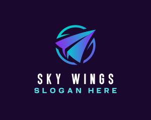 Origami Airplane App logo design