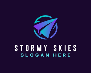 Origami Airplane App logo design