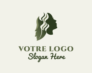 Natural Beauty Hair Salon Logo