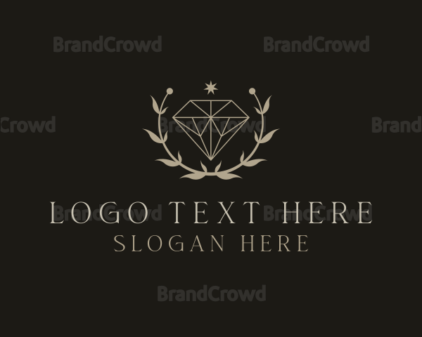 Leaf Diamond Jewelry Logo