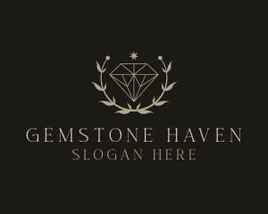 Gems - Leaf Diamond Jewelry logo design