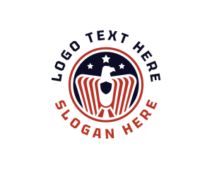 America - American Veteran Eagle logo design