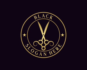 Luxury Styling Scissors Logo