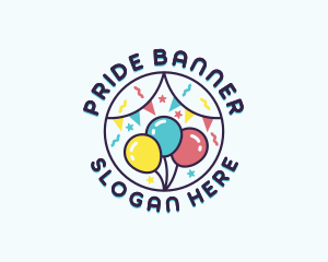 Party Balloon Celebration logo design