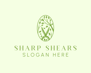 Garden Branch Pruning Shears logo design