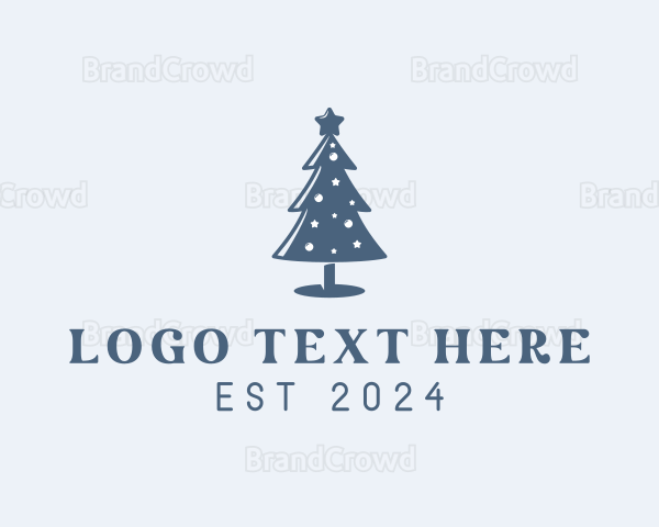 Xmas Christmas Tree Logo