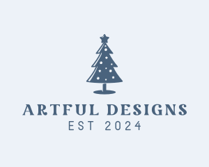 Xmas Christmas Tree  logo design