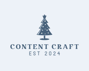 Xmas Christmas Tree  logo design