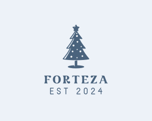 Xmas Christmas Tree  logo design