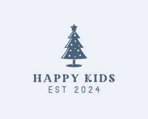 Xmas Christmas Tree  logo design