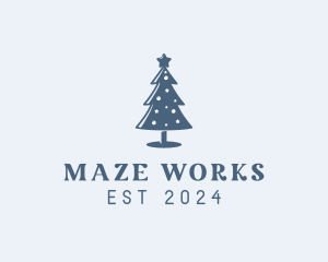 Xmas Christmas Tree  logo design