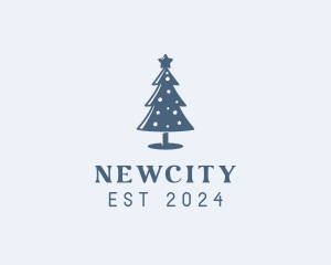 Xmas Christmas Tree  logo design