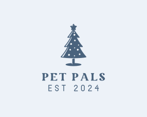 Xmas Christmas Tree  logo design