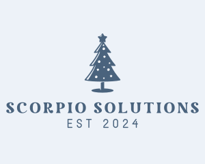 Xmas Christmas Tree  logo design