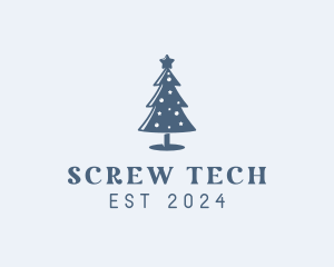 Xmas Christmas Tree  logo design