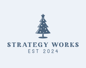 Xmas Christmas Tree  logo design