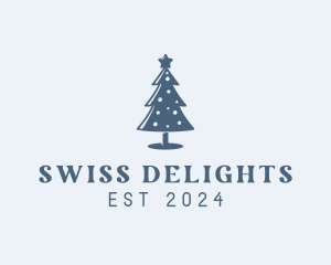 Xmas Christmas Tree  logo design