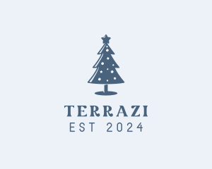 Xmas Christmas Tree  logo design