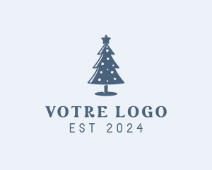 Xmas Christmas Tree  logo design